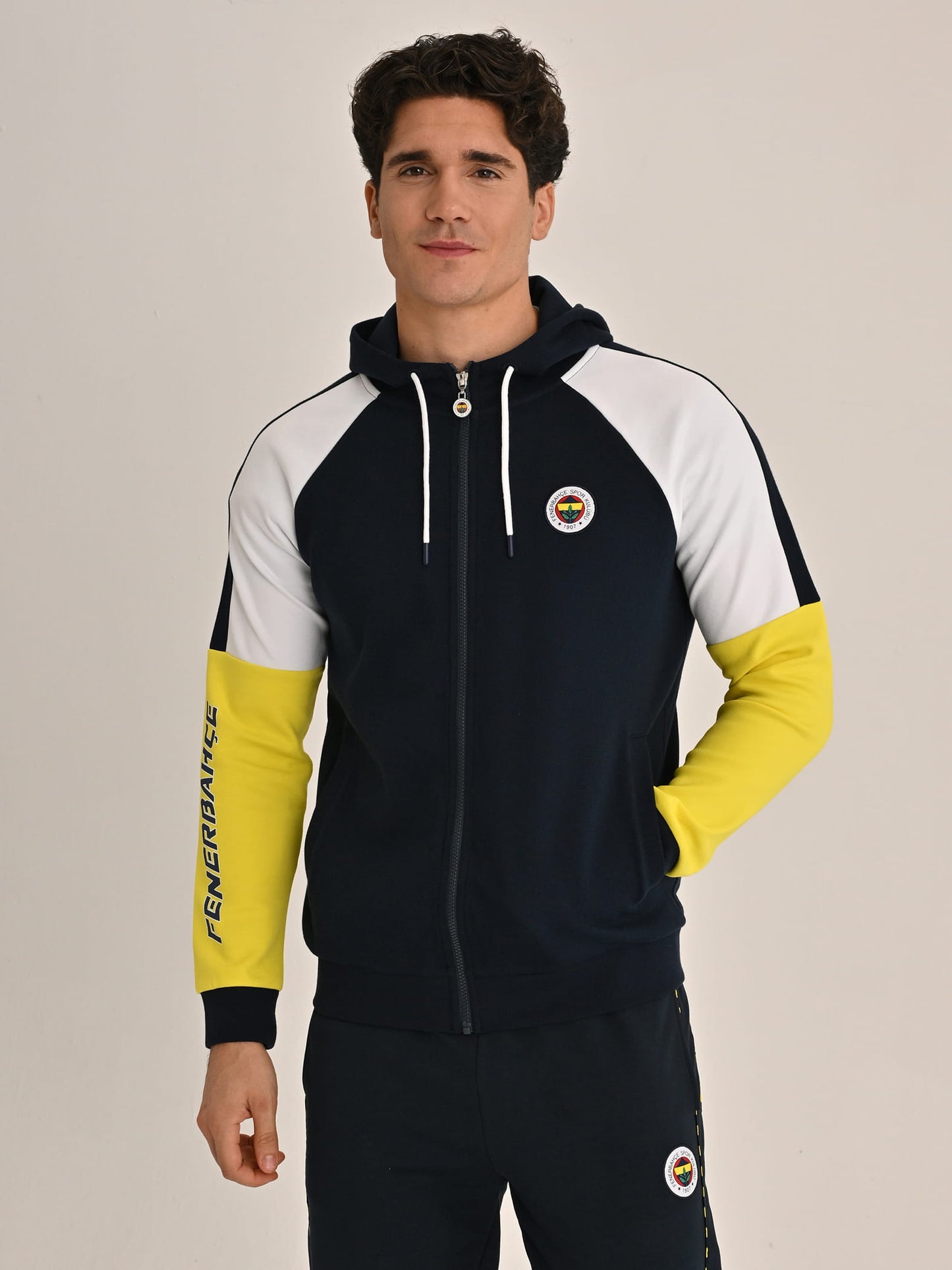 Fenerbahçe Lacivert Tribün Üç Renkli Erkek Sweatshirt
