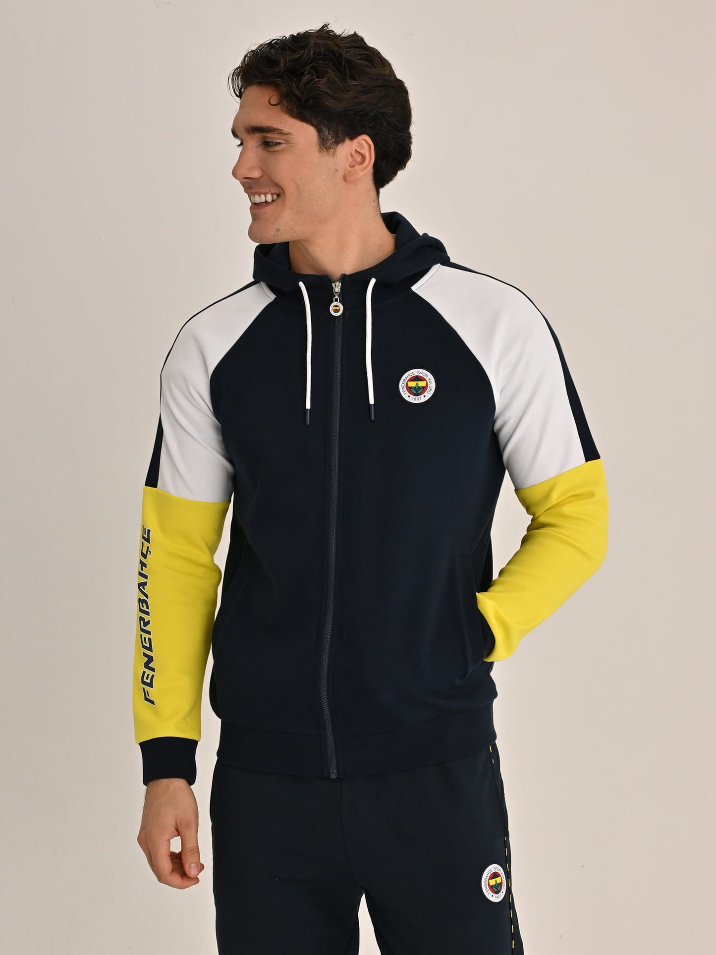 Fenerbahçe Lacivert Tribün Üç Renkli Erkek Sweatshirt