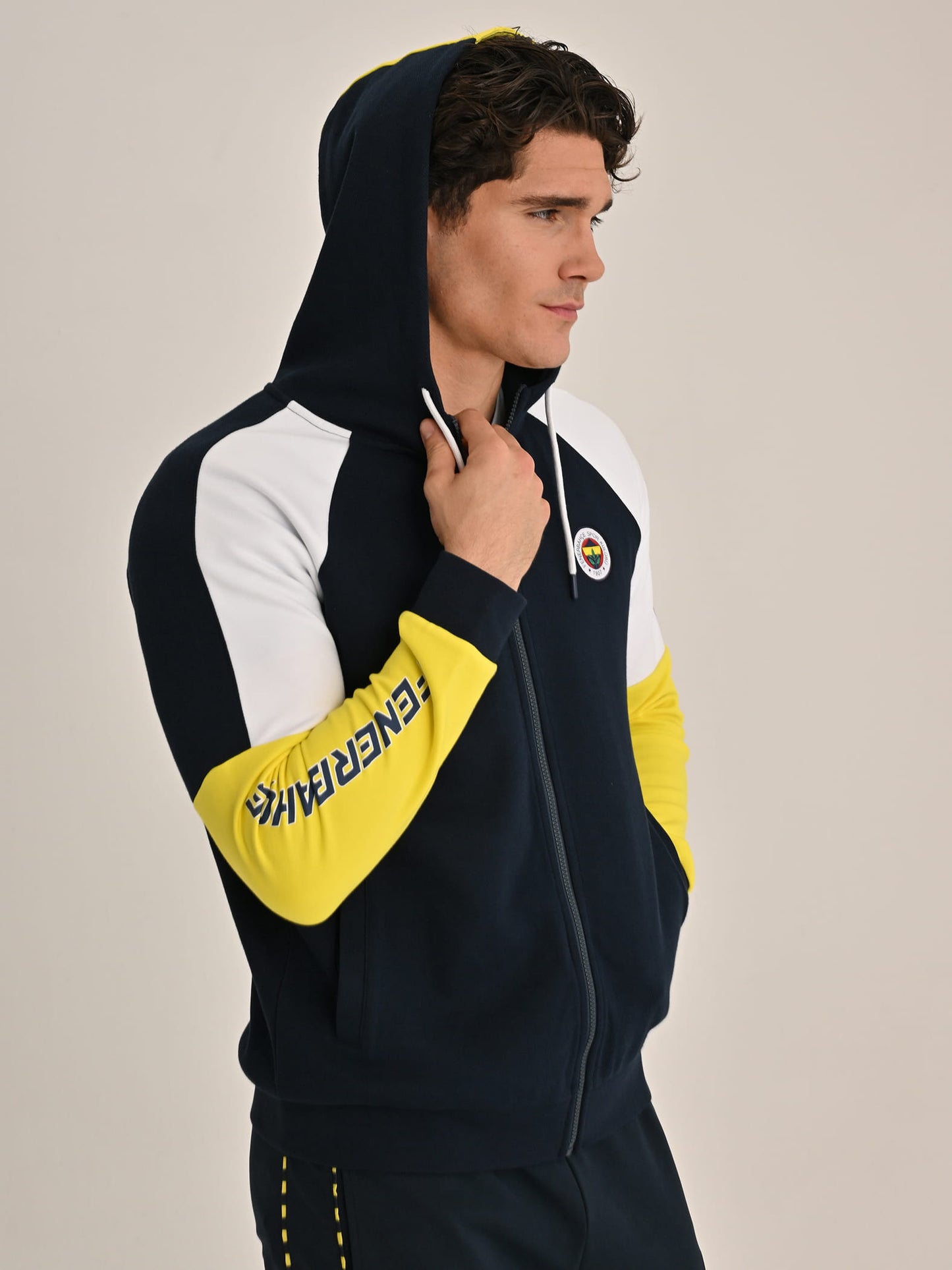 Fenerbahçe Lacivert Tribün Üç Renkli Erkek Sweatshirt