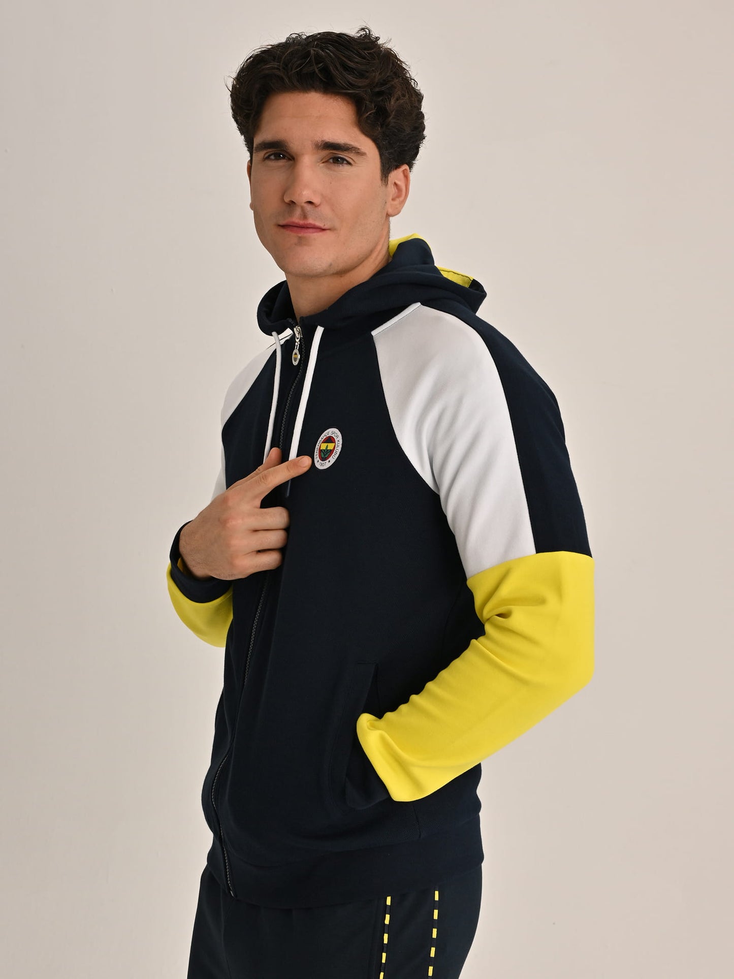 Fenerbahçe Lacivert Tribün Üç Renkli Erkek Sweatshirt