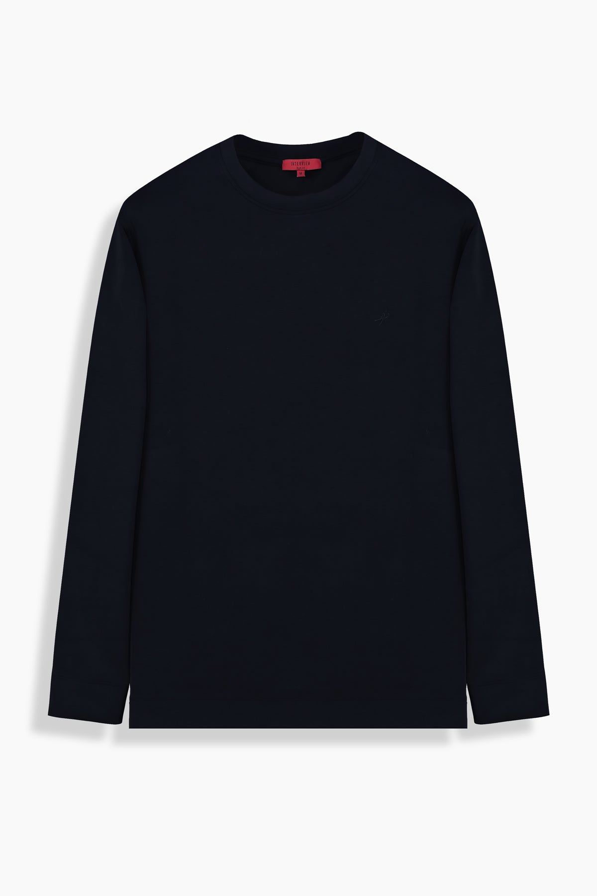 Bisiklet Yaka Lacivert Sweatshirt