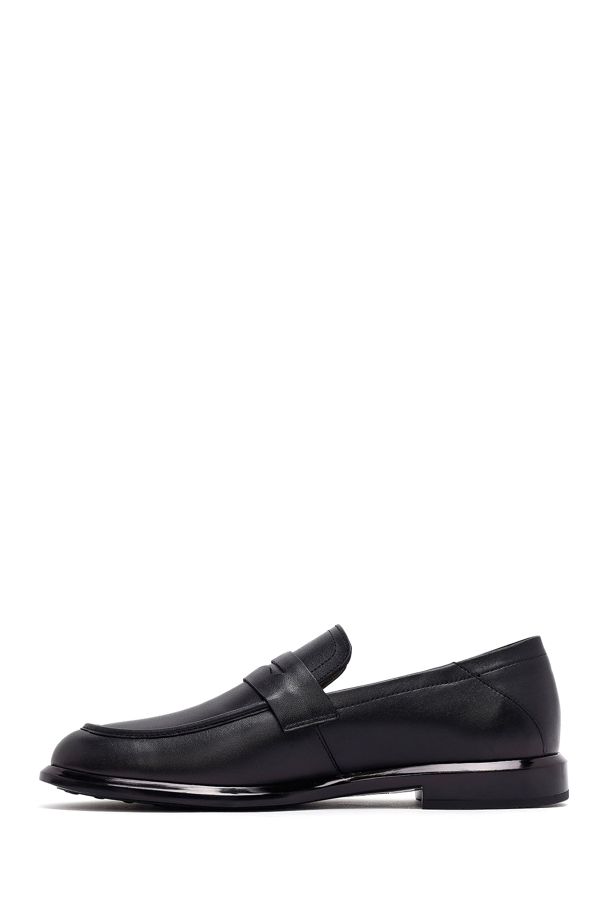 Erkek Siyah Deri Casual Loafer