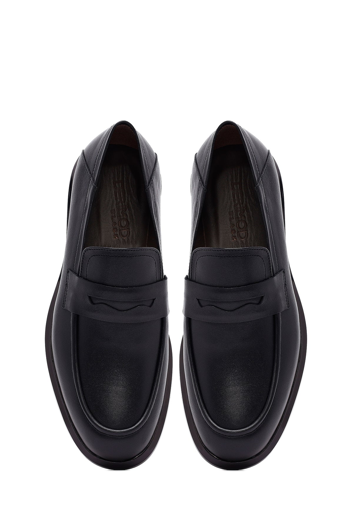 Erkek Siyah Deri Casual Loafer