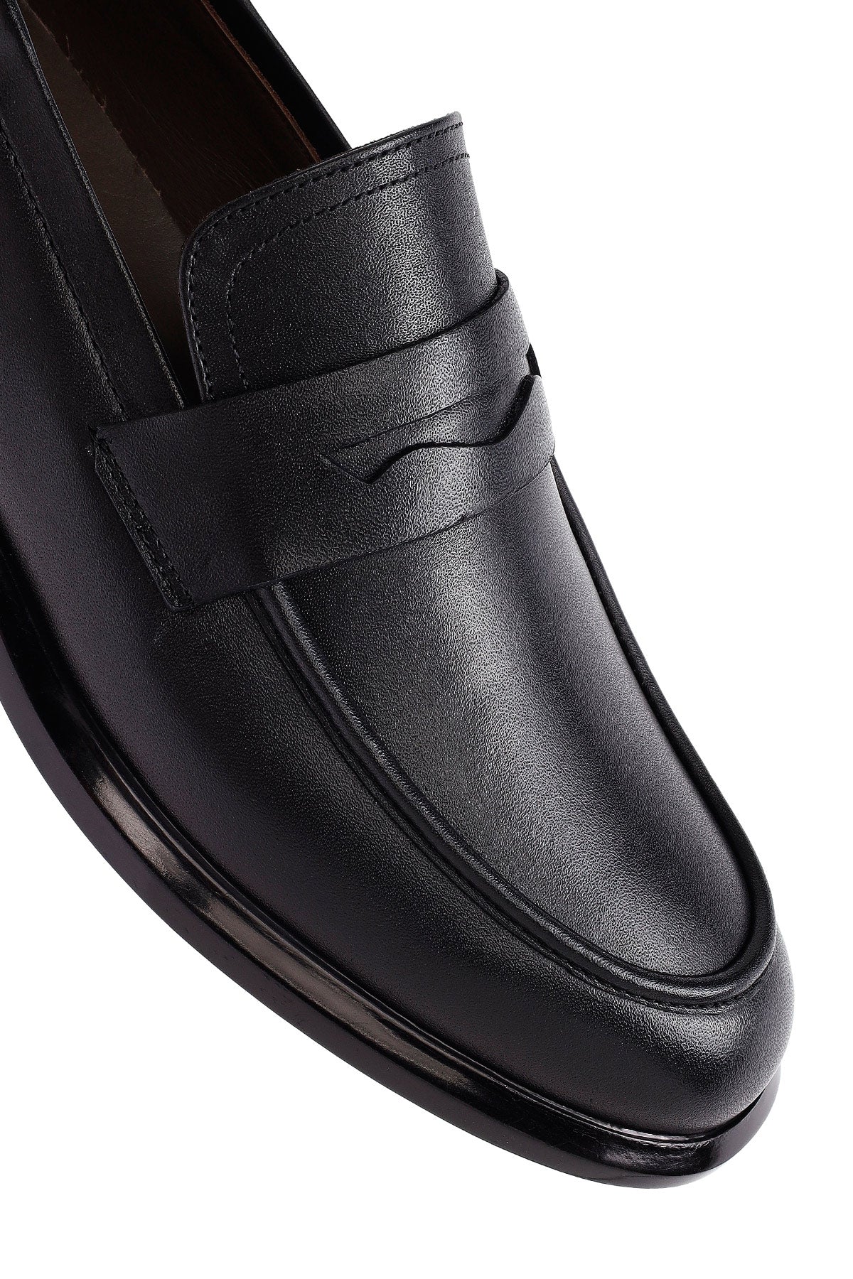 Erkek Siyah Deri Casual Loafer