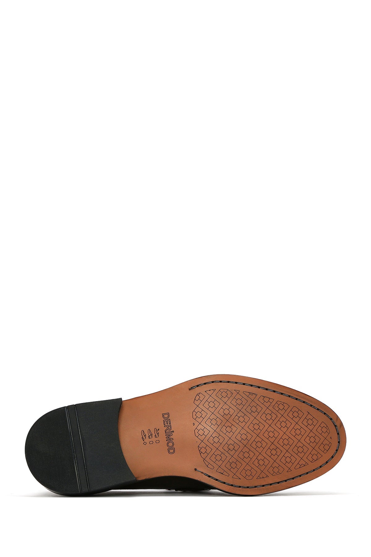 Erkek Kahverengi Tokalı Deri Klasik Loafer