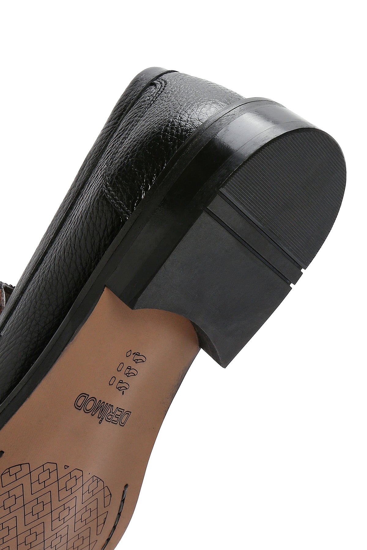 Erkek Siyah Tokalı Deri Klasik Loafer