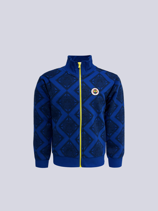 Fenerbahçe Saks Mavi Tribün Established 1907 Çocuk Sweatshirt