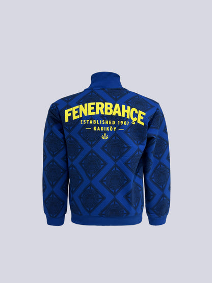 Fenerbahçe Saks Mavi Tribün Established 1907 Çocuk Sweatshirt