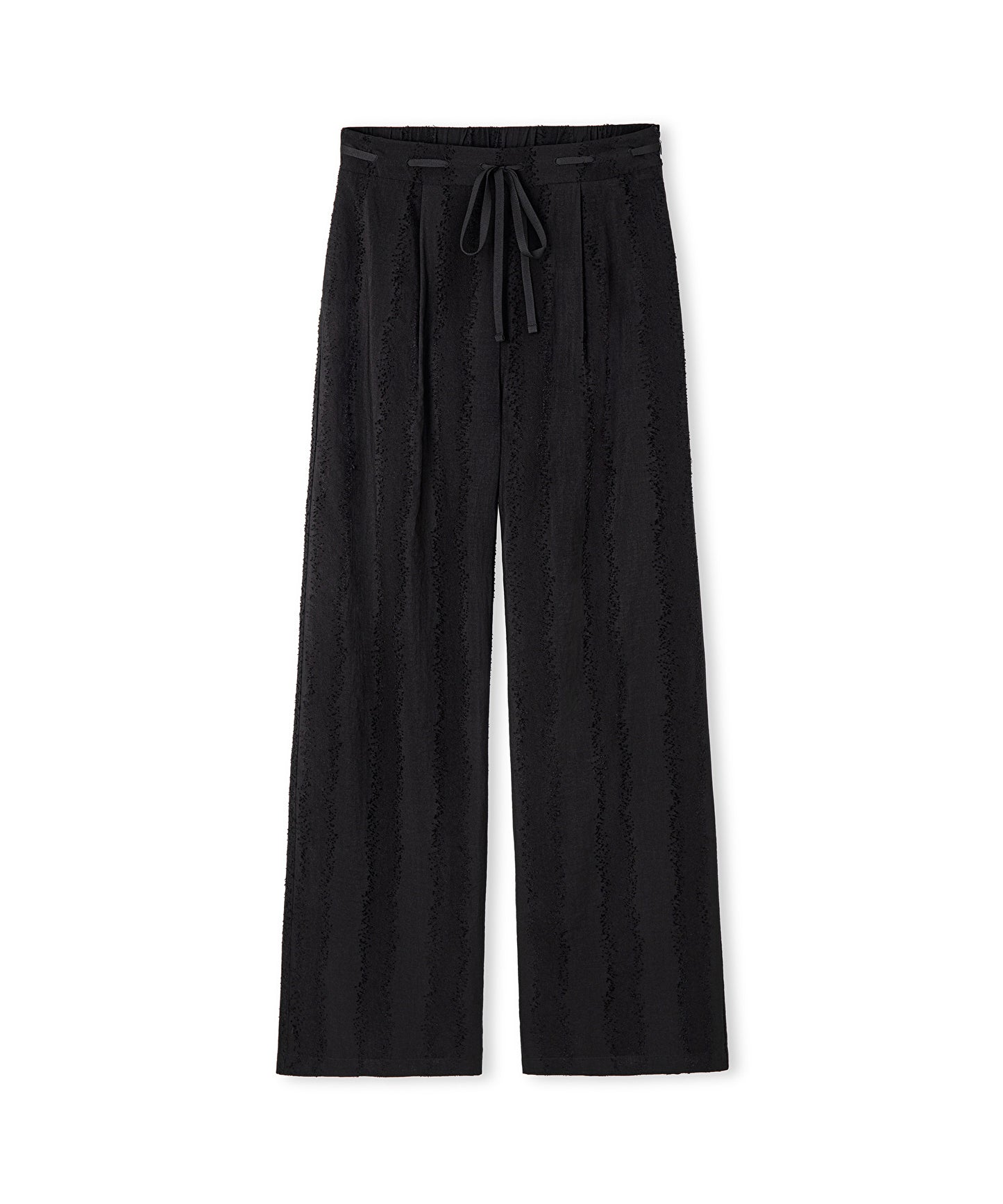 Jakarlı Wide Leg Pantolon