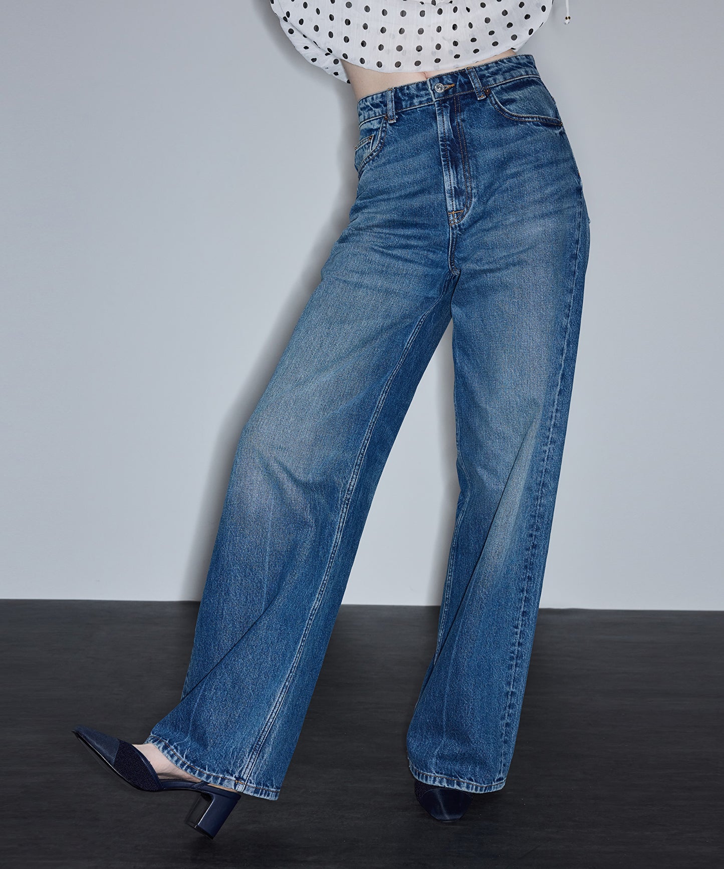 Wide Leg Jean Pantolon