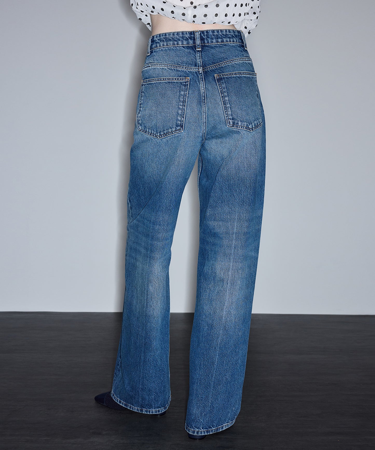 Wide Leg Jean Pantolon
