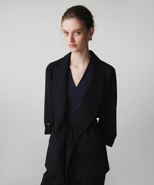 Belden Bağlamalı Blazer