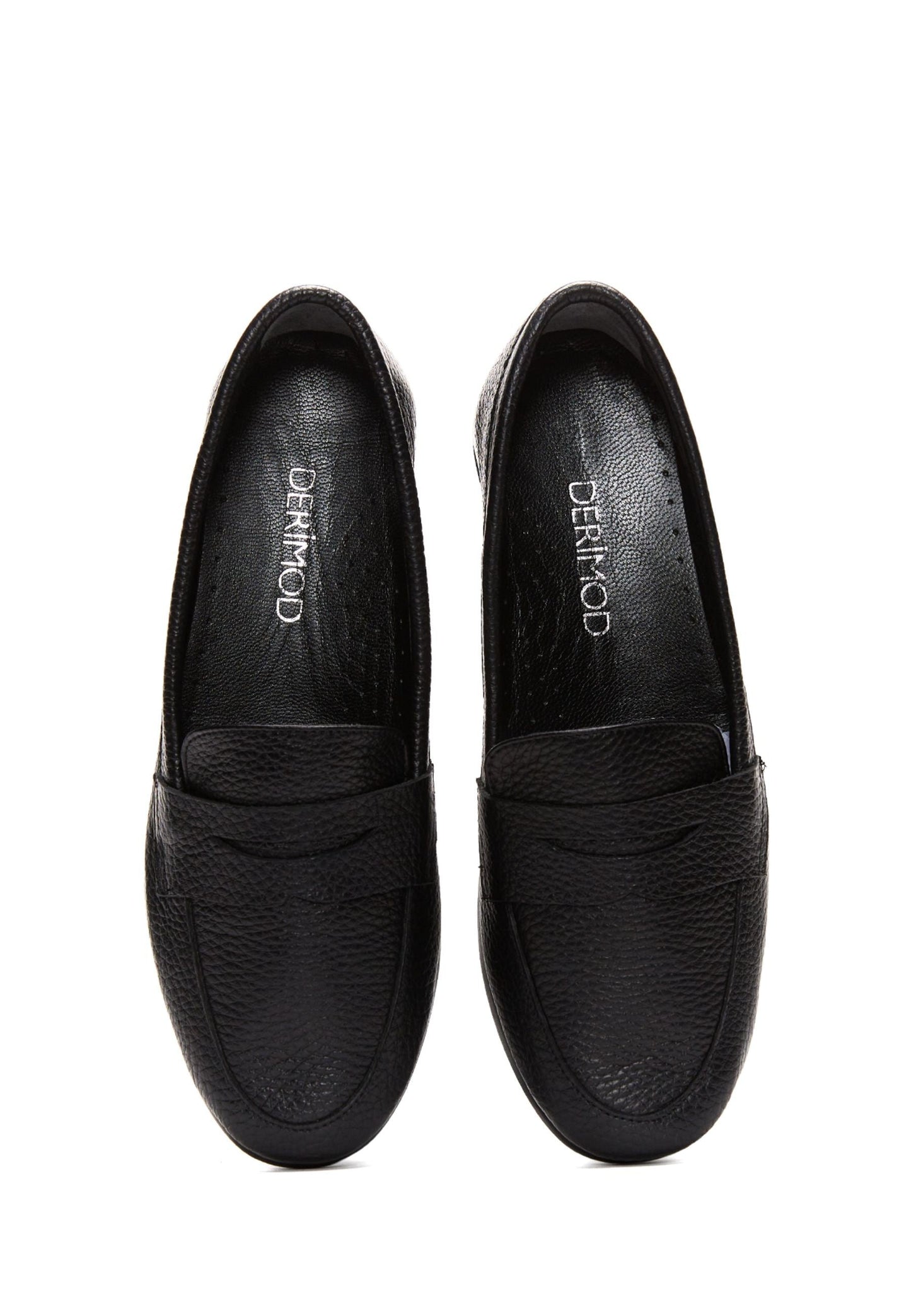 Kadın Siyah Deri Konfor Loafer