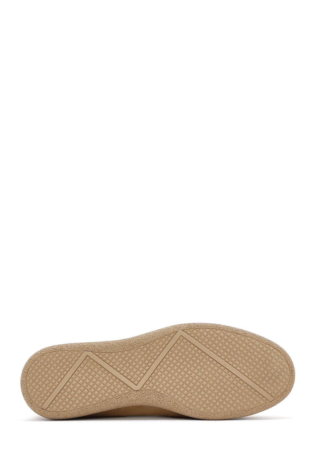 Kadın Bej Süet Deri Konfor Loafer