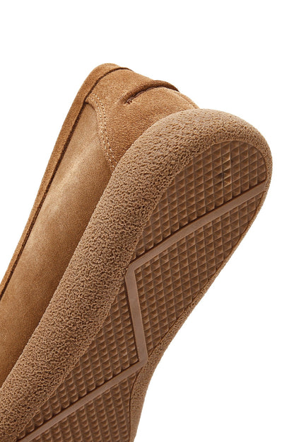 Kadın Taba Süet Deri Konfor Loafer