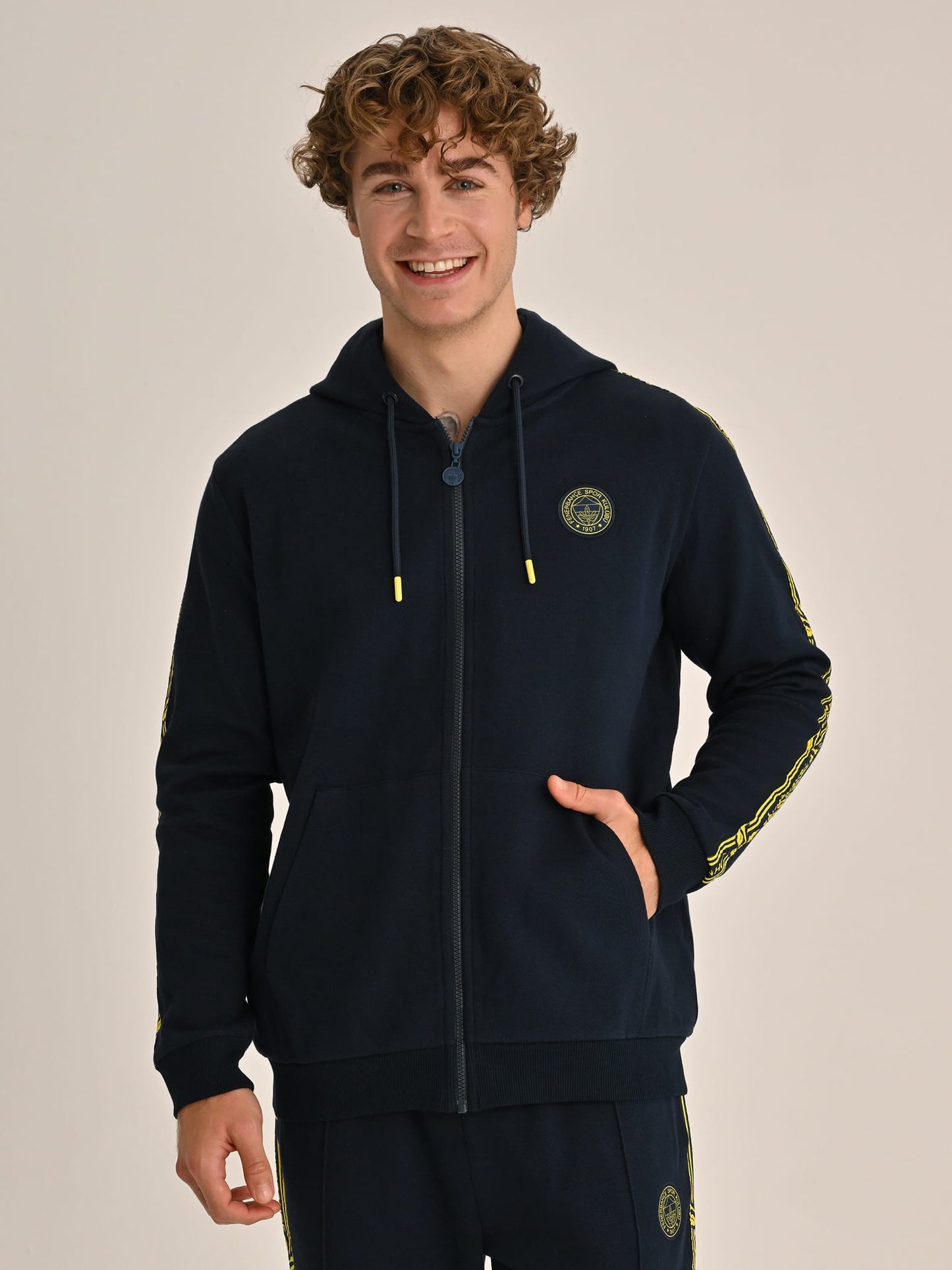 Fenerbahçe Lacivert Tribün Ekstraforlu Erkek Sweatshirt