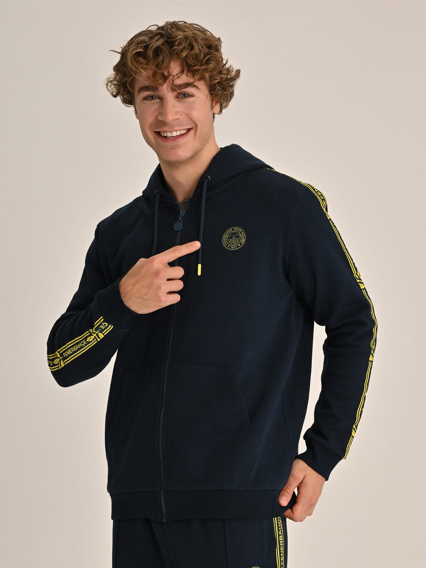Fenerbahçe Lacivert Tribün Ekstraforlu Erkek Sweatshirt