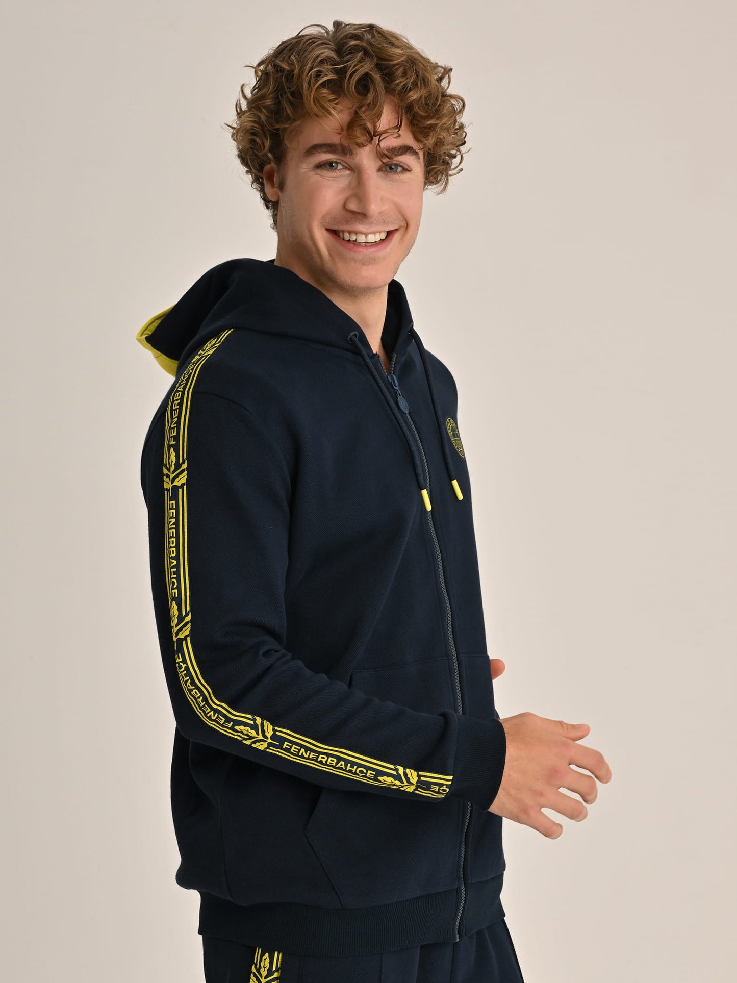 Fenerbahçe Lacivert Tribün Ekstraforlu Erkek Sweatshirt