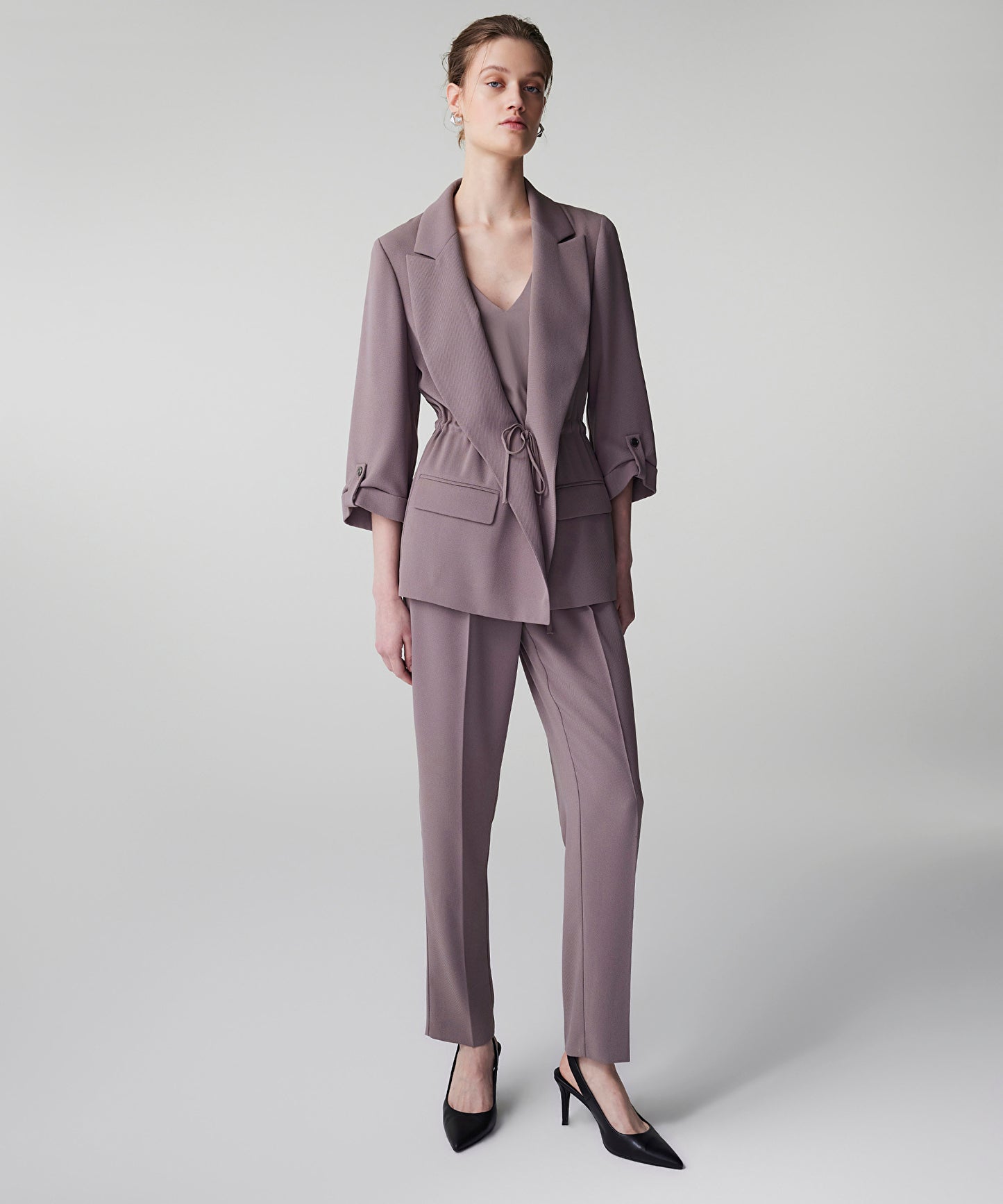 Belden Bağlamalı Blazer