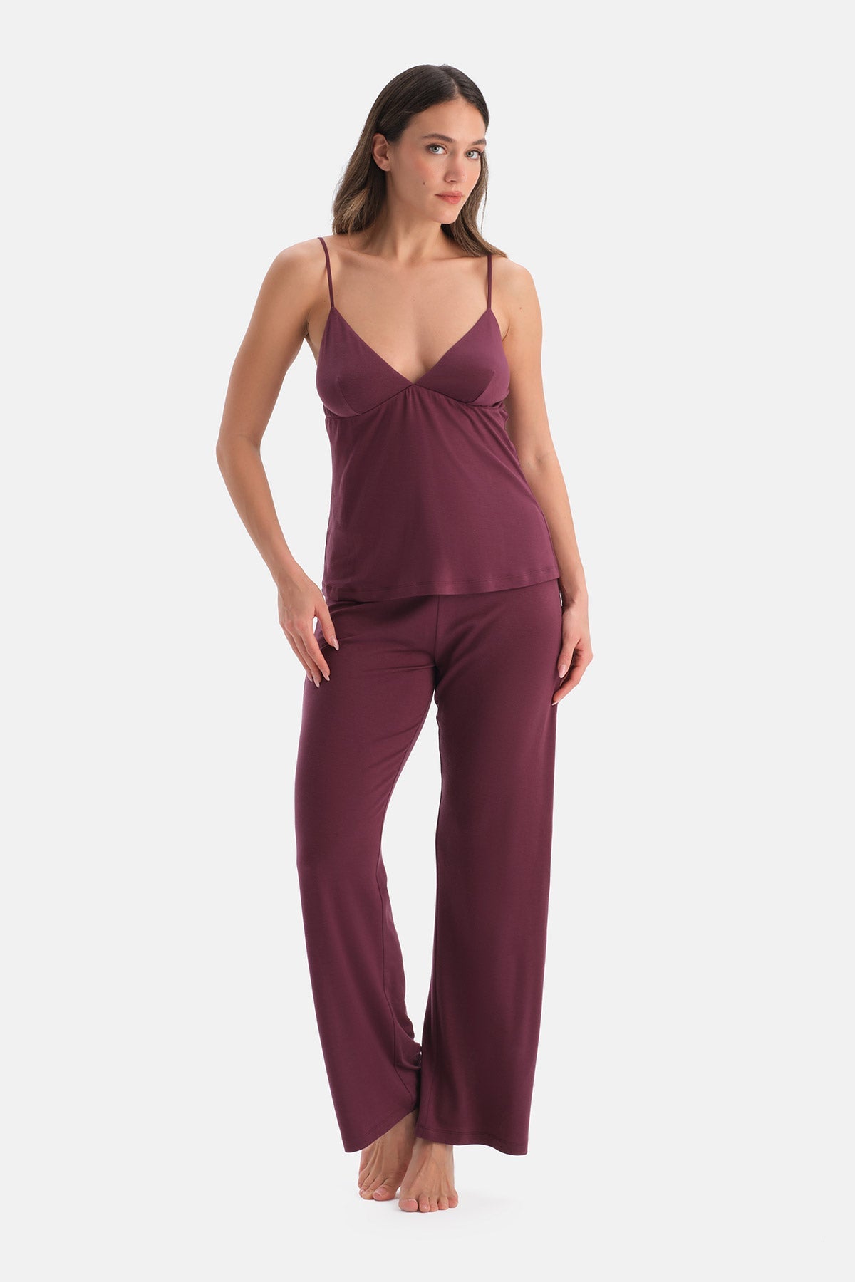 Bordo Basic Askılı Atlet