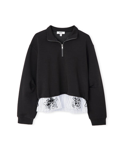 Çift Parça Görünüm Sweatshirt
