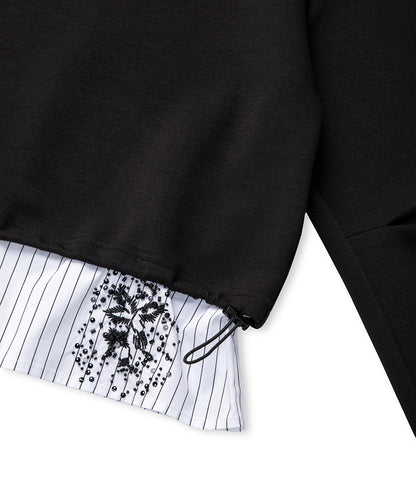 Çift Parça Görünüm Sweatshirt
