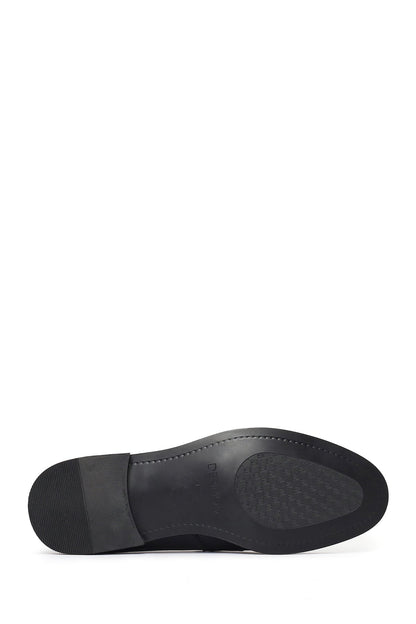 Erkek Siyah Deri Klasik Loafer