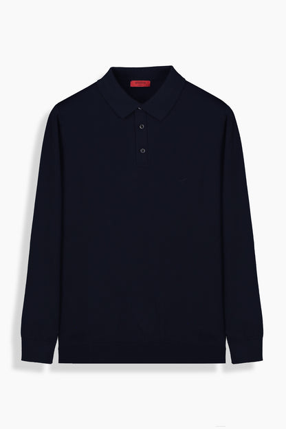 Polo Yaka Lacivert Triko
