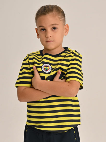 Fenerbahçe Sarı Lacivert Tribün Yellow Çocuk Tshirt
