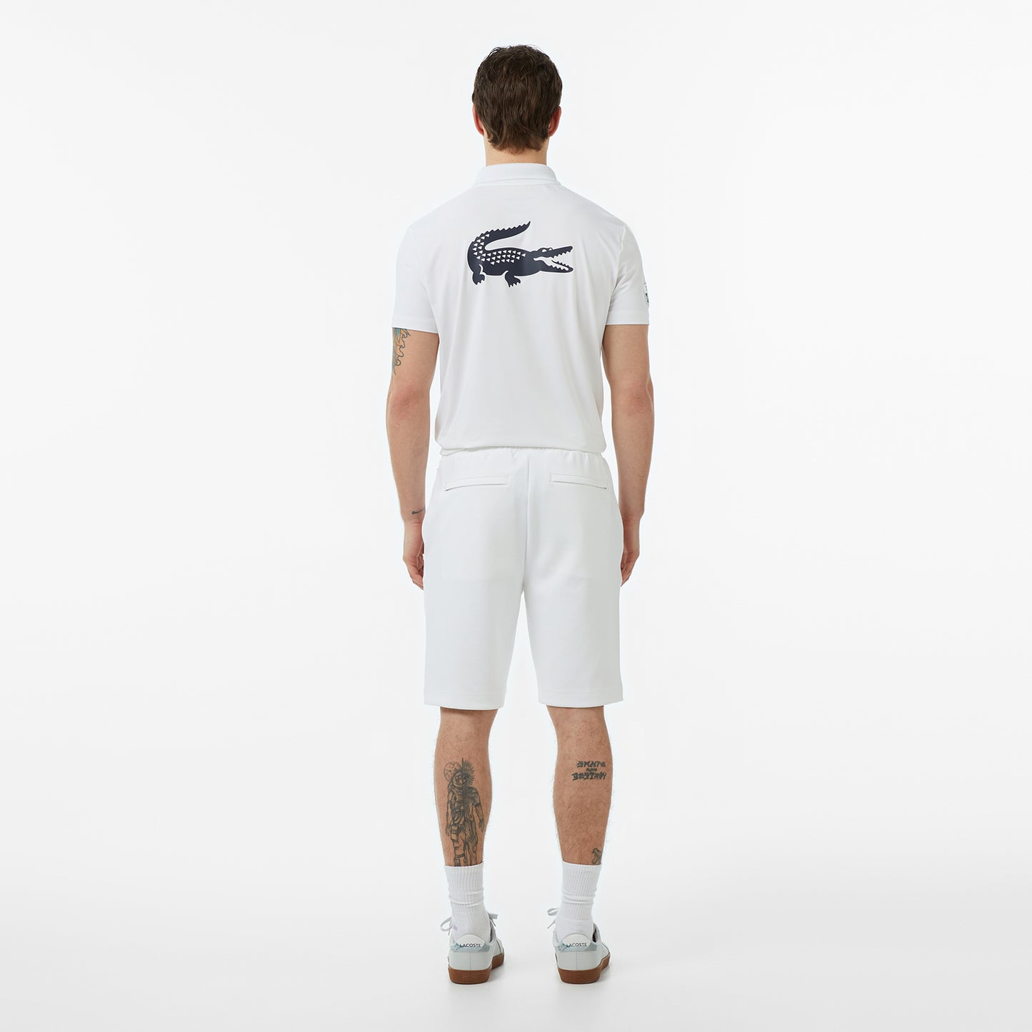 Erkek Regular Fit Beyaz Şort