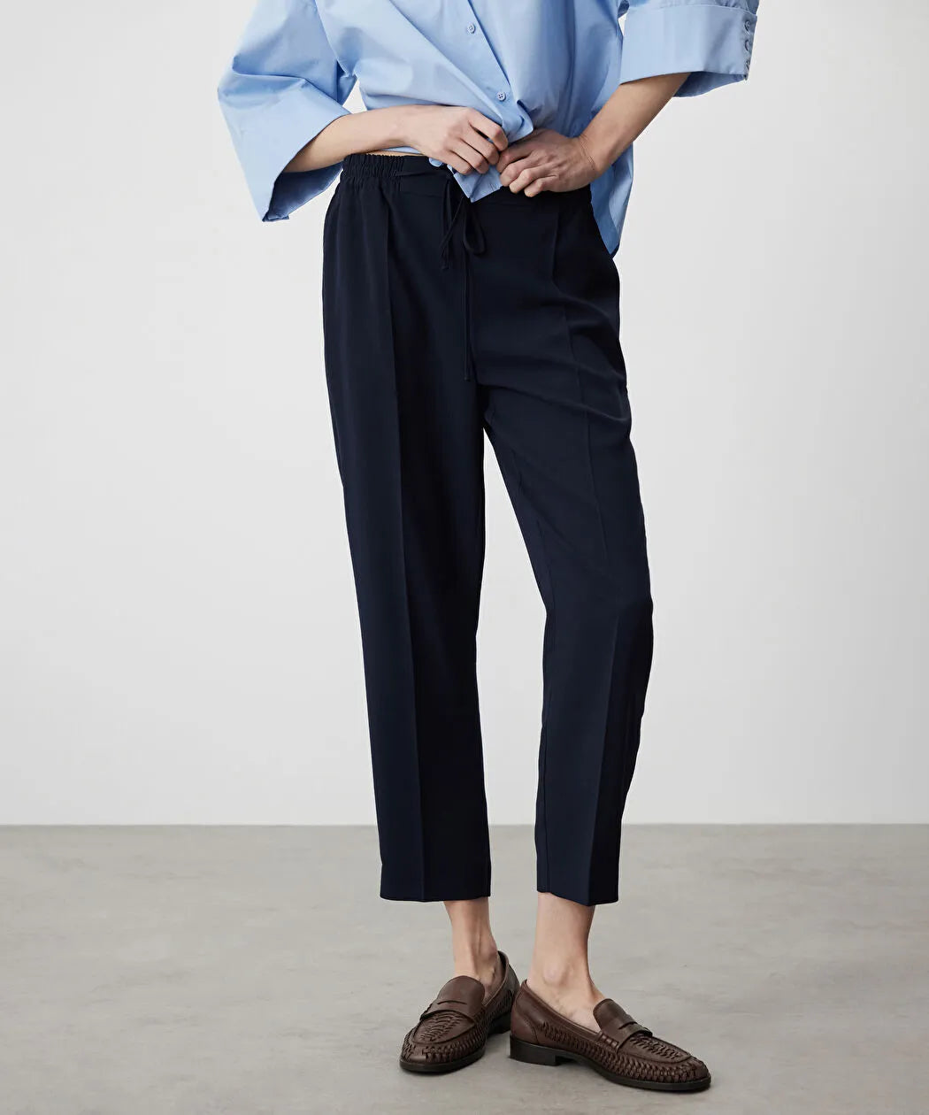 Belden Bağlamalı Carrot Fit Pantolon