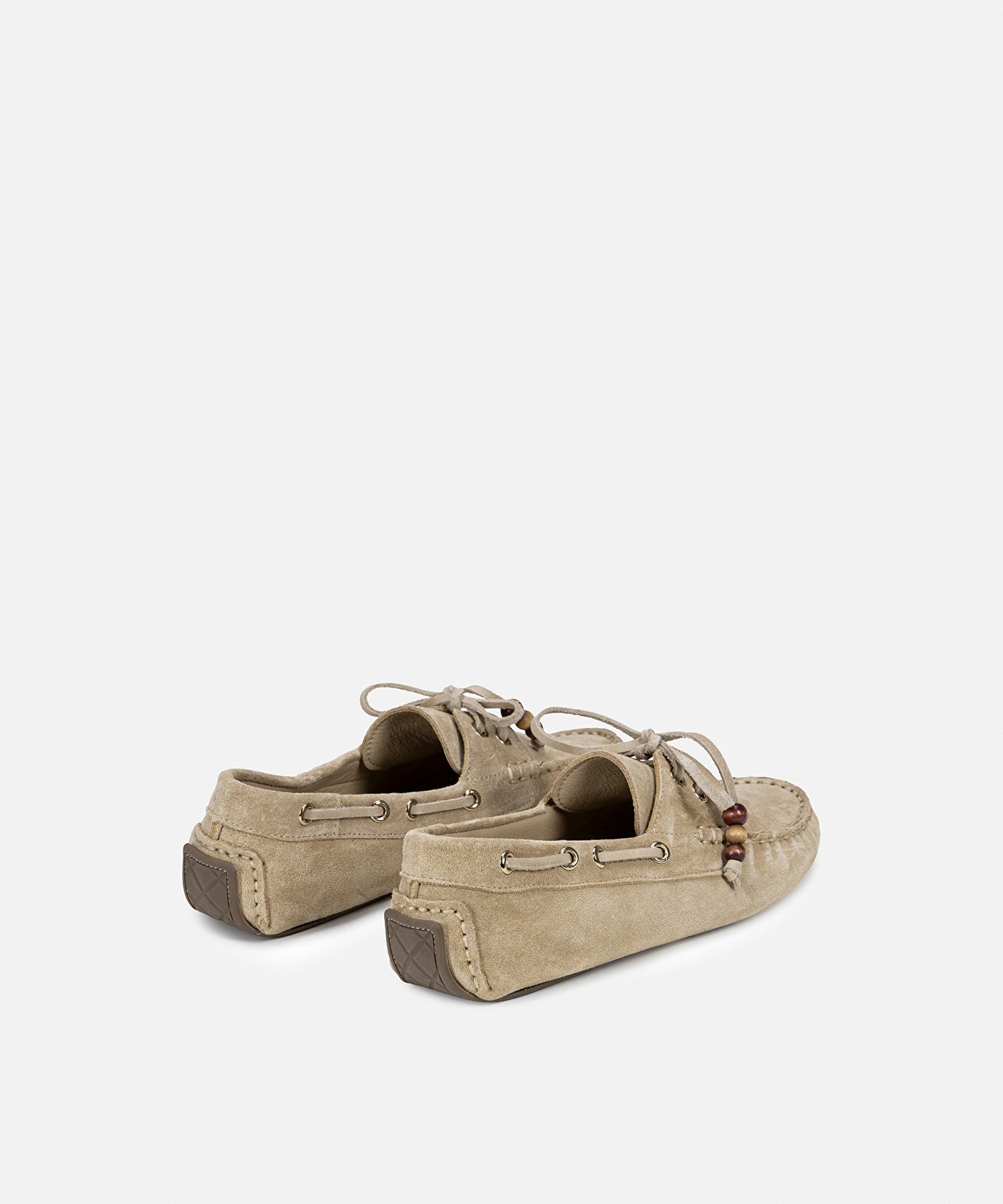Boncuklu Süet Deri Loafer