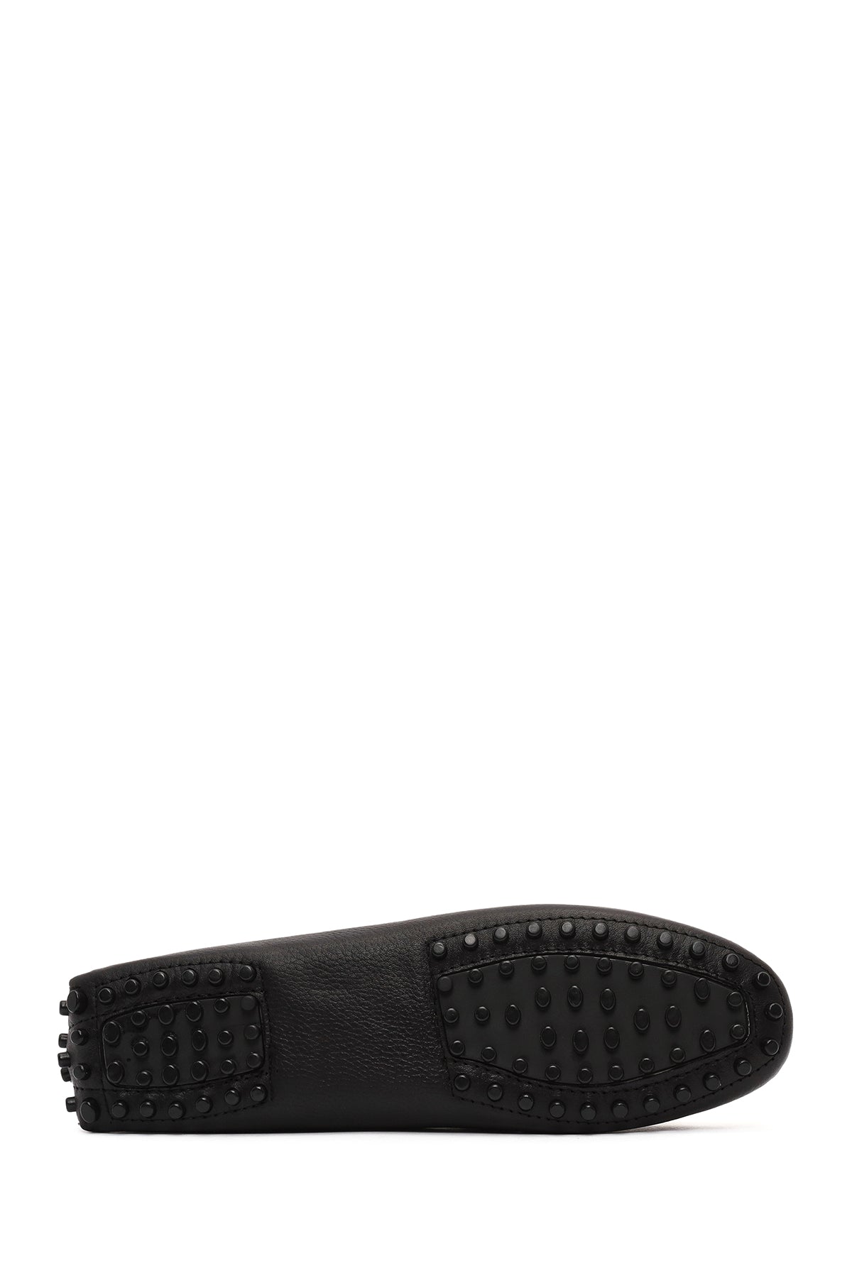 Kadın Siyah Püsküllü Deri Loafer