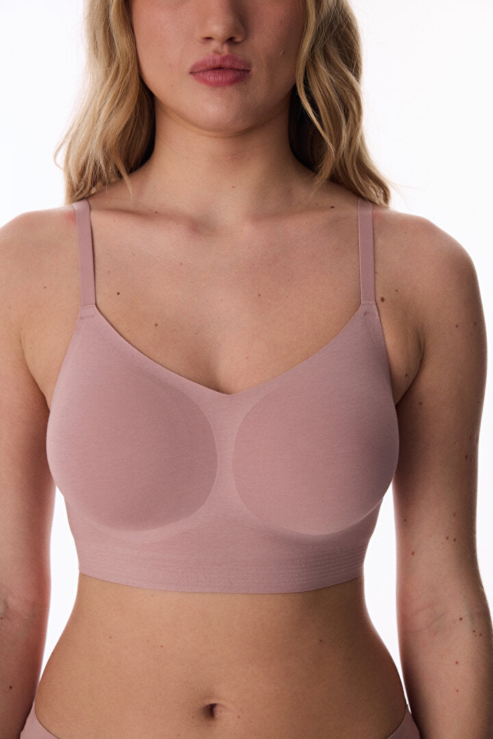 Kirli Pembe Dikişsiz Balensiz Bralet
