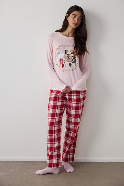Gül Kurusu Good Mood Termal Etkili Pijama Üstü