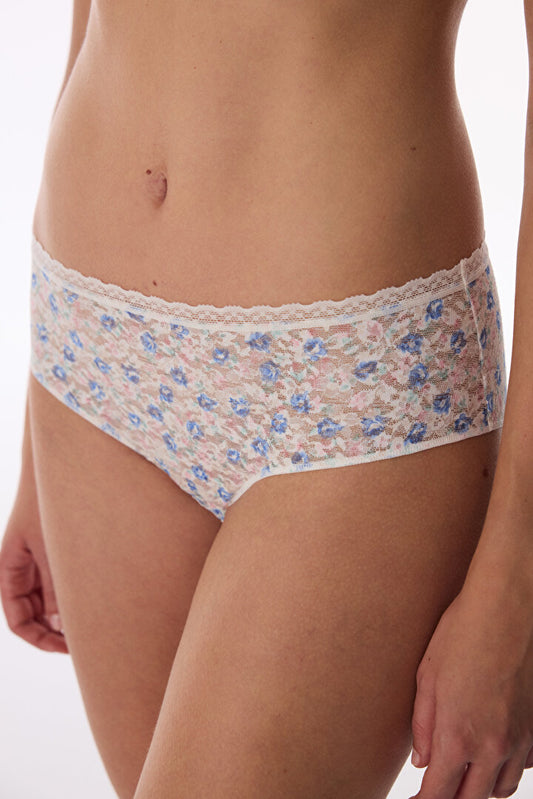 Kırık Beyaz Easy Lace Dantel Hipster Külot
