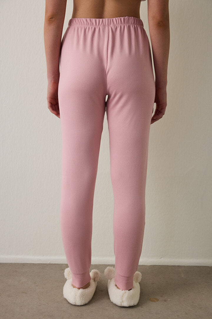 Pembe Tea Party Termal Etkili Pijama Altı