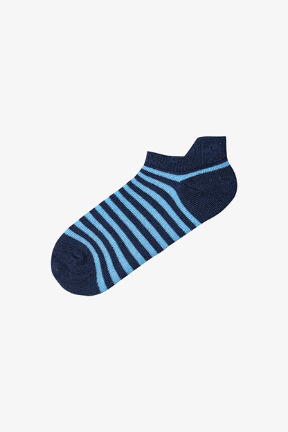 Mavi Erkek Çocuk Royal Stripes 4'lü Tab Patik Çorap