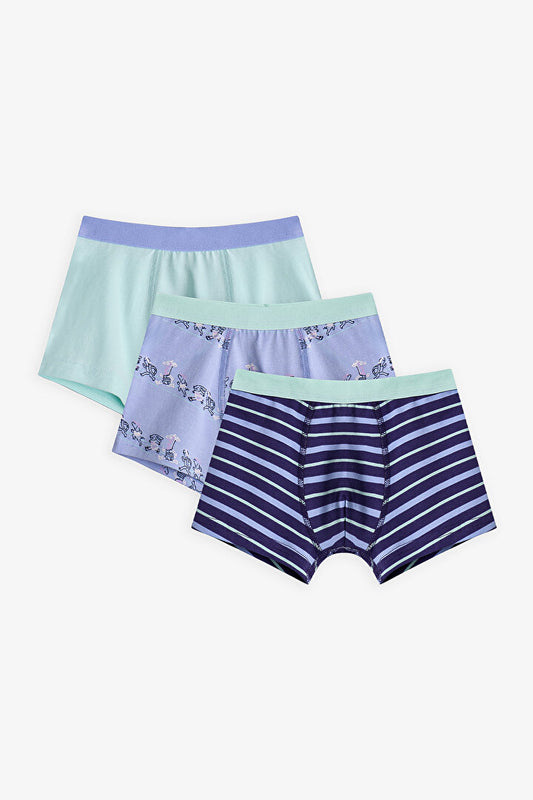 Mavi Erkek Çocuk Runner 3'lü Boxer