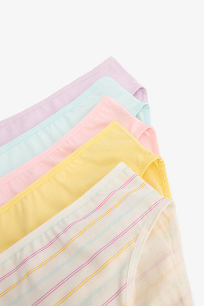 Kız Çocuk Stripe Çok Renkli 5'li Slip