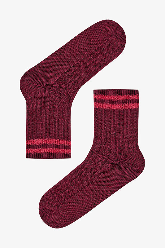 Peluş Ribli Kalın Soket Çorap