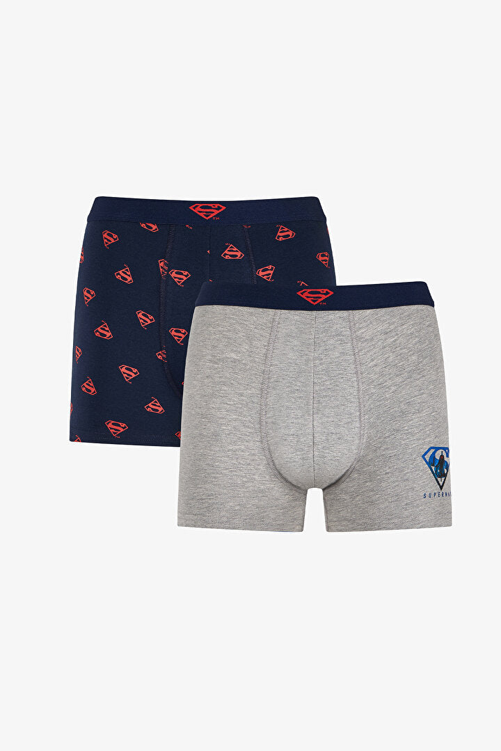 Erkek Renkli Superman Çoklu Boxer