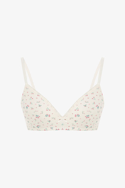 Ekru Comfy Cosy Printed Point Sütyen
