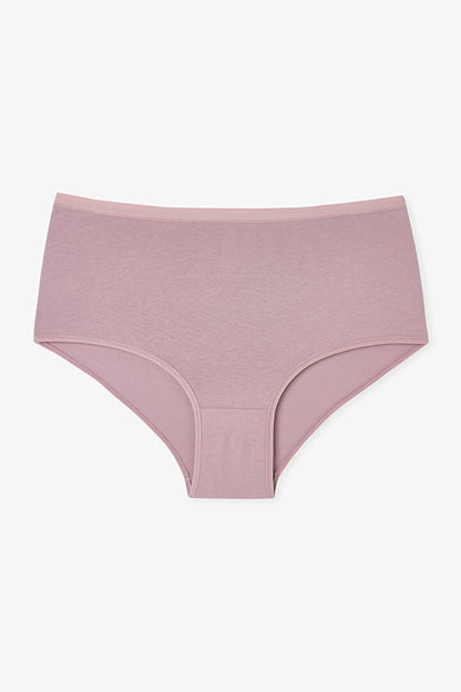 Renkli Deep Clay 3'lü Yüksek Bel Slip Külot