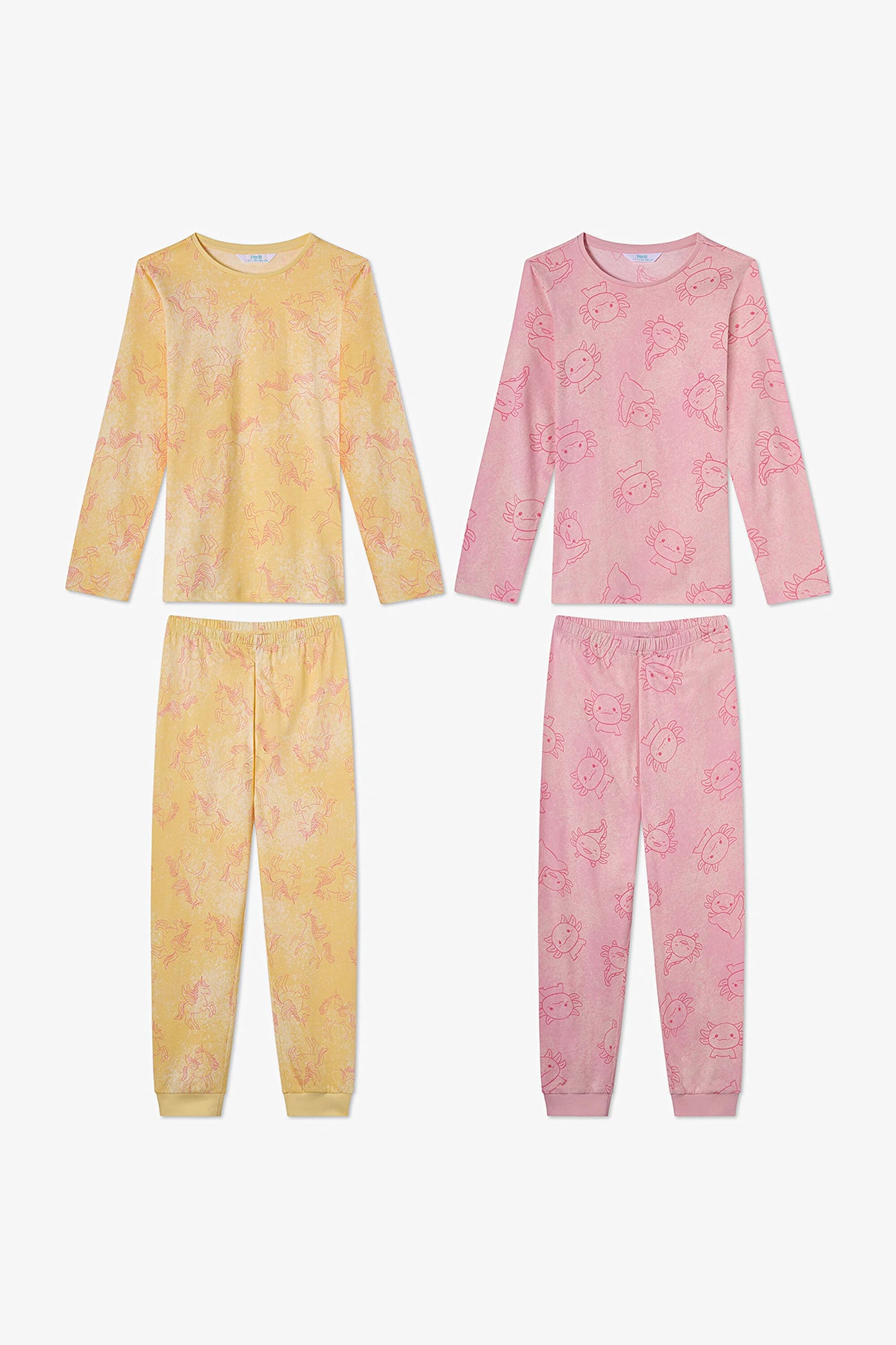 Pembe Kız Çocuk Flying 2'li Pijama Takımı