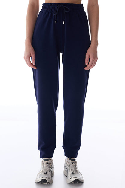 Lacivert Modal Cuff Jogger Pantolon