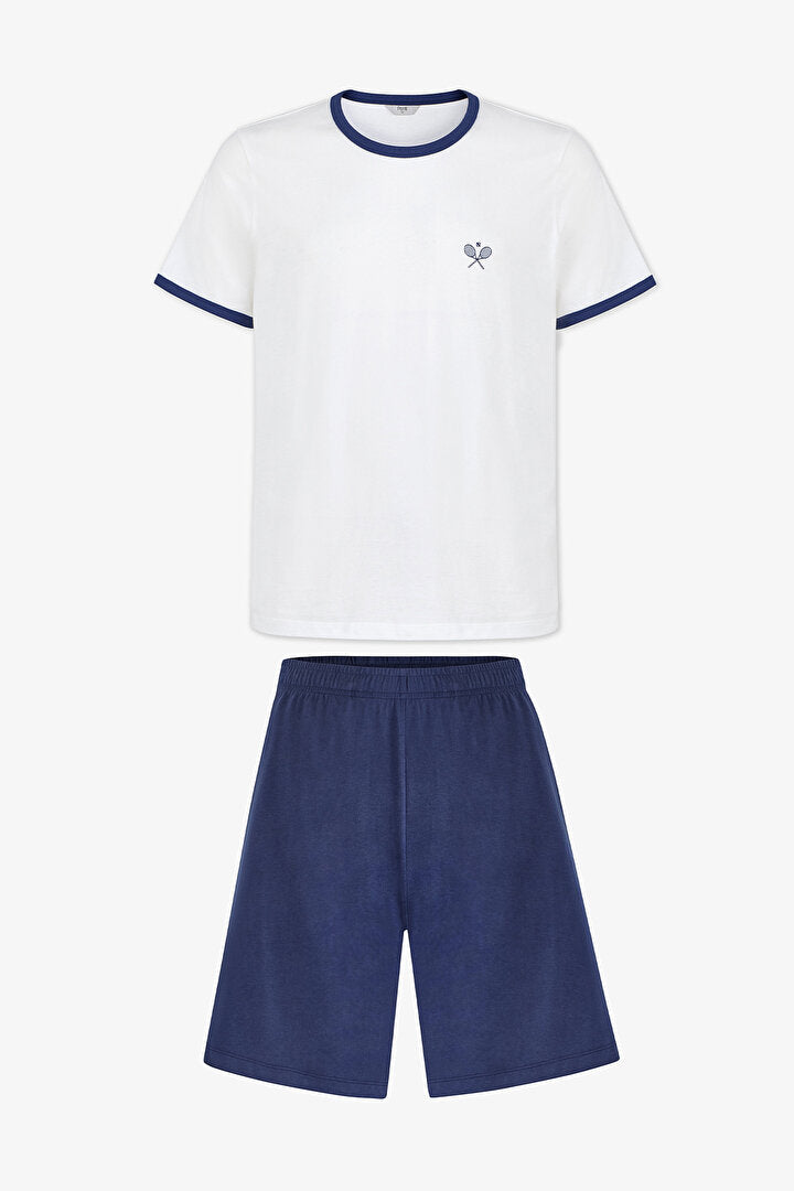 Erkek Renkli Court Clean Pijama Takımı