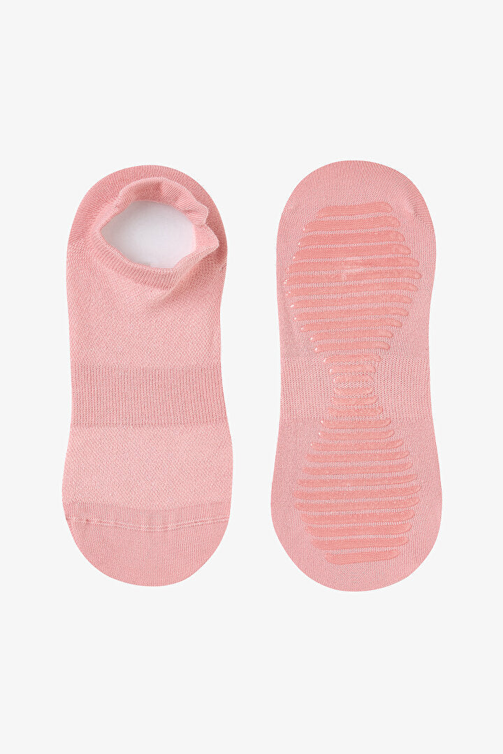 Bordo Non Grip Sport 2li Patik Çorap