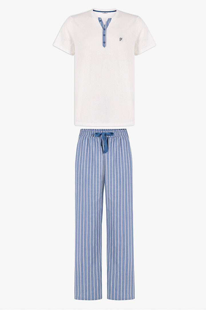 Erkek Renkli Soft Shore Pijama Takımı