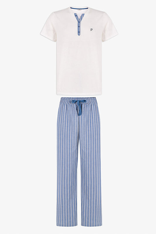 Erkek Renkli Soft Shore Pijama Takımı